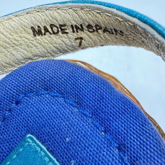 Vintage CHARLES JOURDAN Wicker Platform "Pin-up" Strappy Sandals - Picture 10 of 11